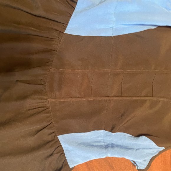 UO ECOTE Blue Black Colorblock Mini Dress - Picture 2 of 5